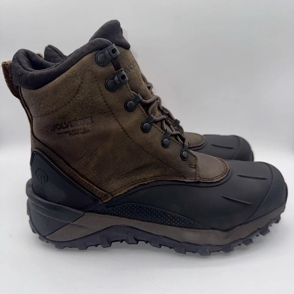 Wolverine Frost Waterproof Boots Men's Size 10 Brown Leather